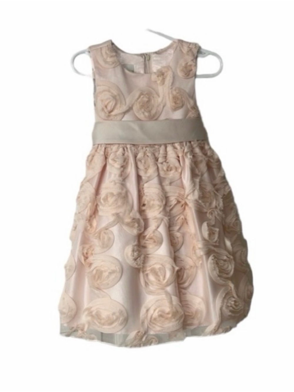 American Princess Blush Floral Rosette Formal Dress